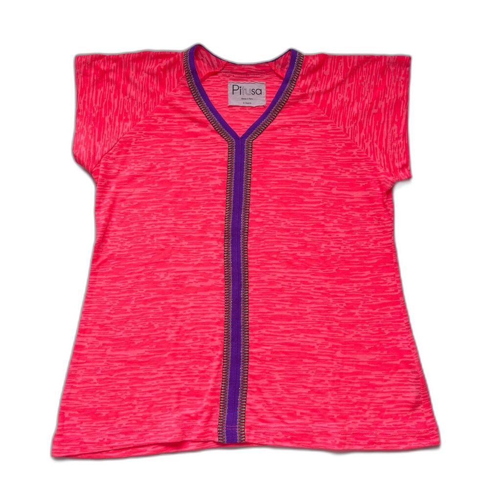 Pitusa Kids Abaya Hot Pink Beach Swim Cover Dress Size 4